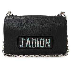Christian Dior J'ADIOR Mosaic Flap Chain Shoulder Bag Lambskin Black